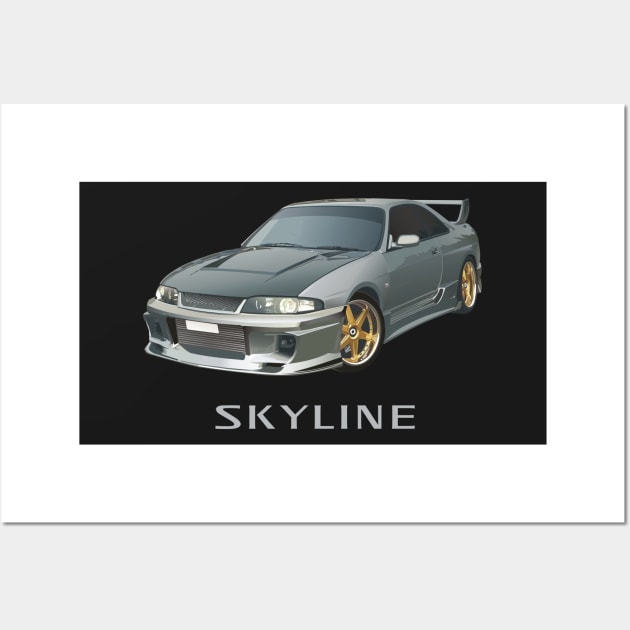 Skyline R33 Wall Art by hypersporttv